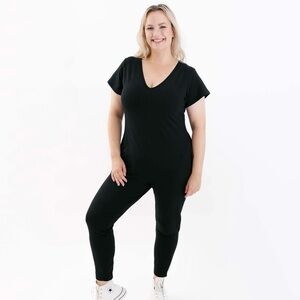 SUNDAY ROMPER IN MIDNIGHT BLACK